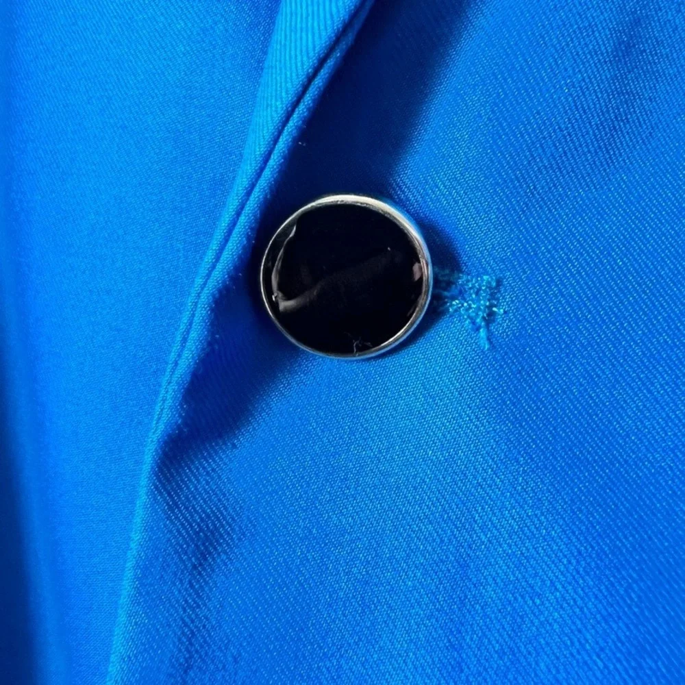 HAVE 2 HAVE Blazer Mens 2XL Cobalt‎ Blue Single Button Notch Lapel Sport Coat